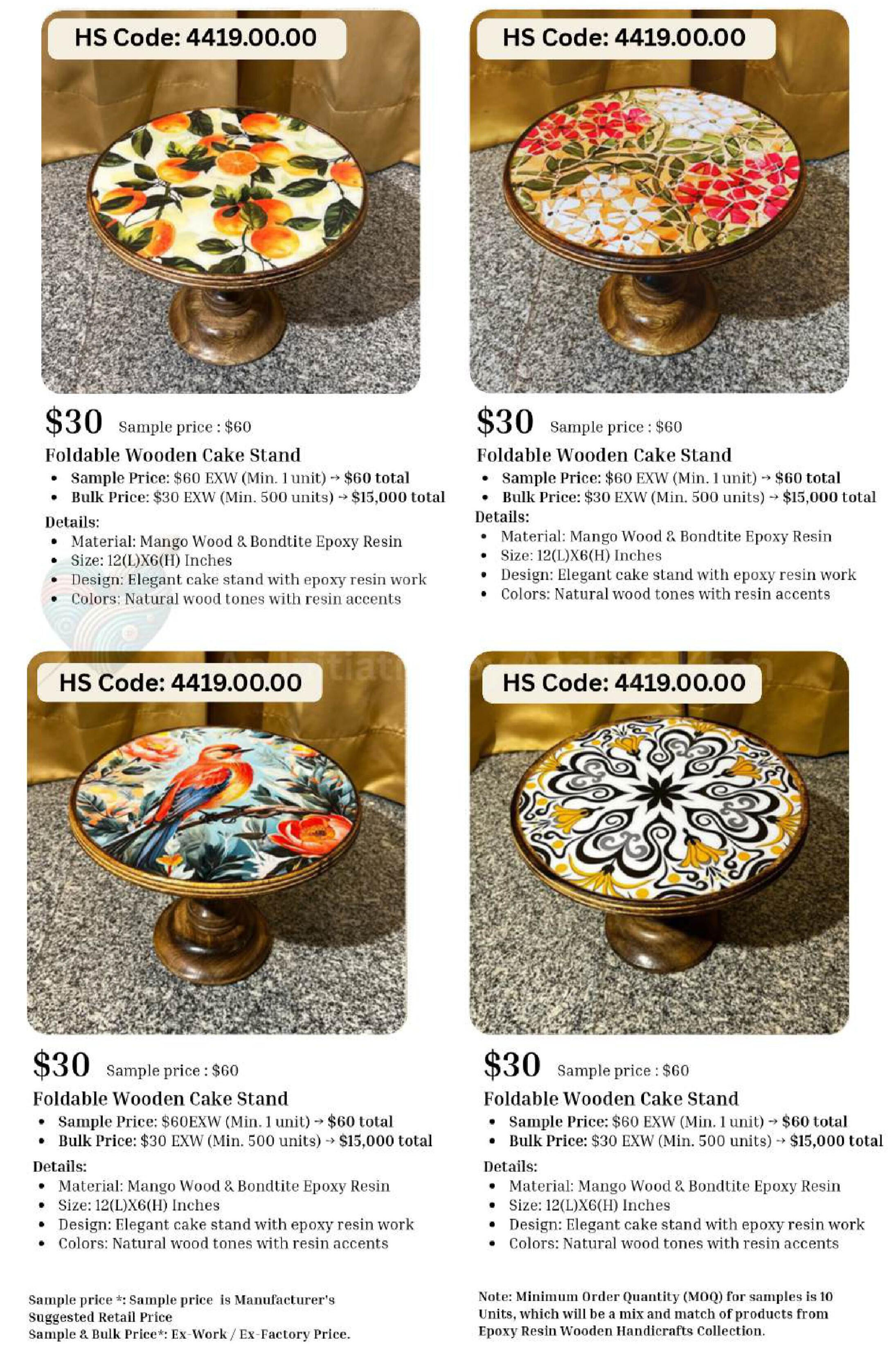 Wooden Serveware Showcase